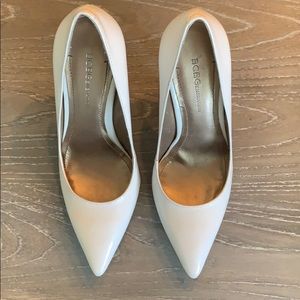 White BCBG pumps
